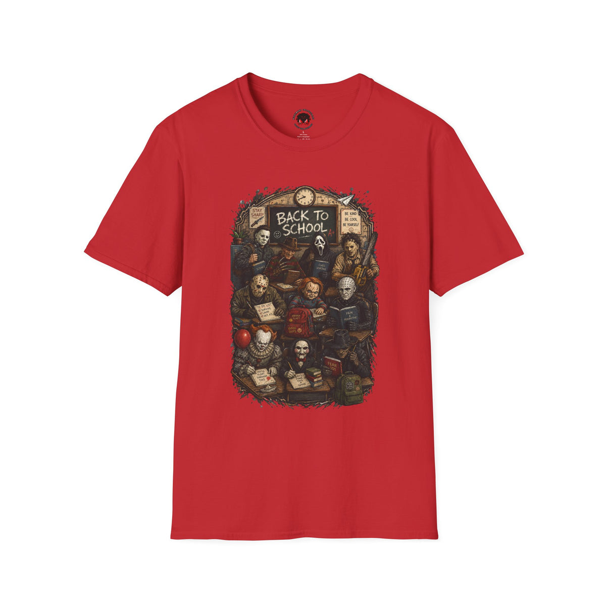 "Back to School" Horror Movie Character Class Portrait - T Shirt