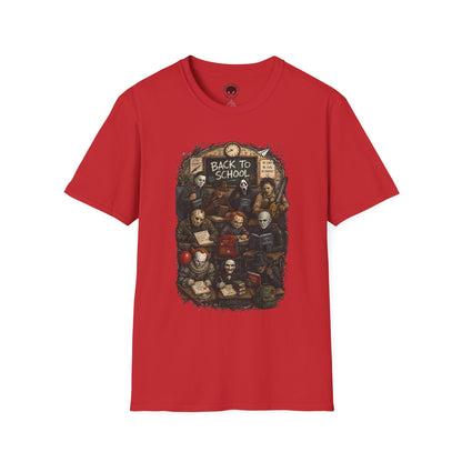 "Back to School" Horror Movie Character Class Portrait - T Shirt