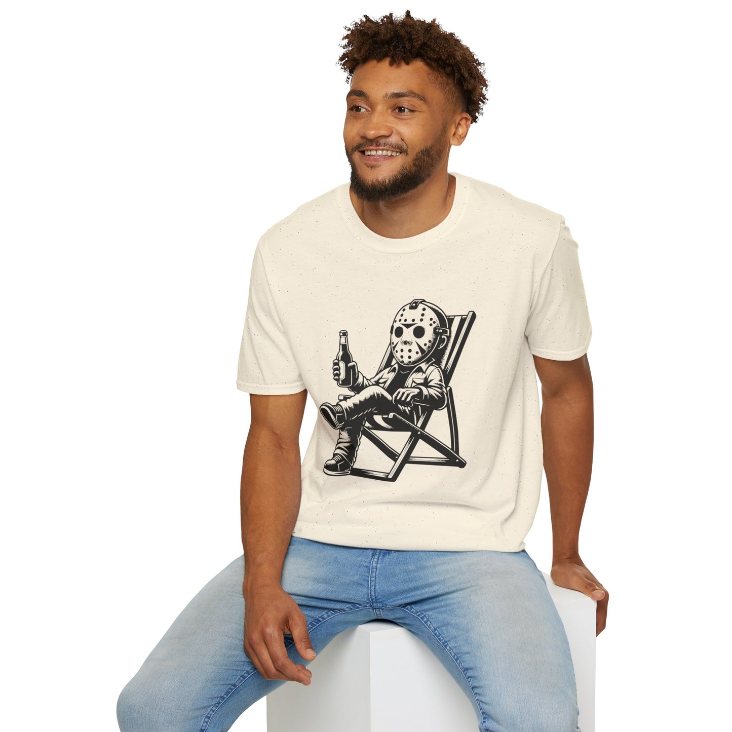 Jason Relaxing Graphic Tee — Funny Horror Movie T-Shirt
