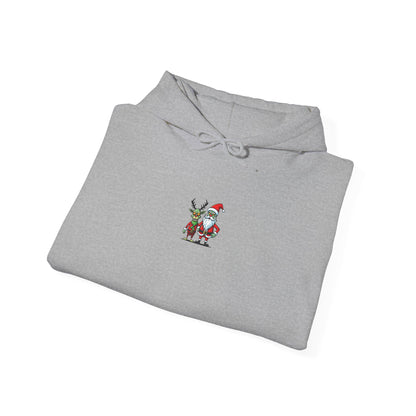 Christmas Zombie Santa & Reindeer Hoodie