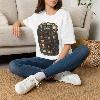 "Back to School" Horror Movie Character Class Portrait - T Shirt