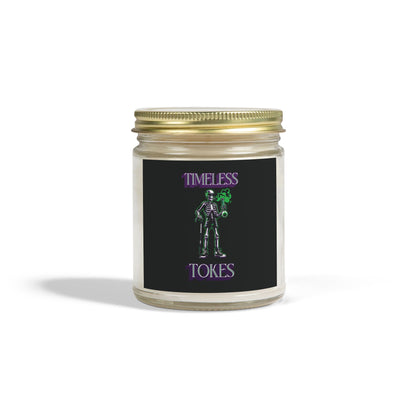 Scented Candle - Timeless Tokes Skeleton 420 Design (4oz, 9oz)