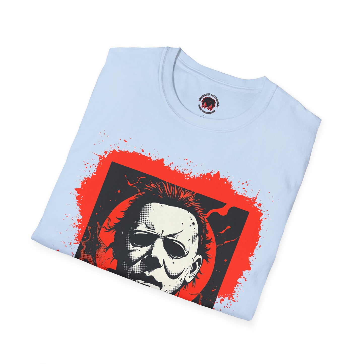 Vintage Horror Mask Portrait "Michael" Graphic T-Shirt