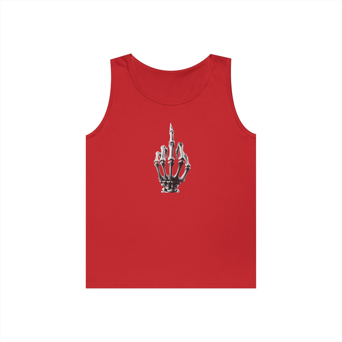 Skeleton Hand Middle Finger Tank Top – Edgy Skull Finger