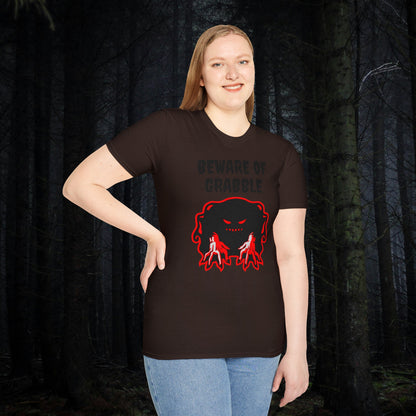 Nightmare Collectibles Beware Of Grabble Unisex Softstyle T-Shirt Horror Fun Shirt