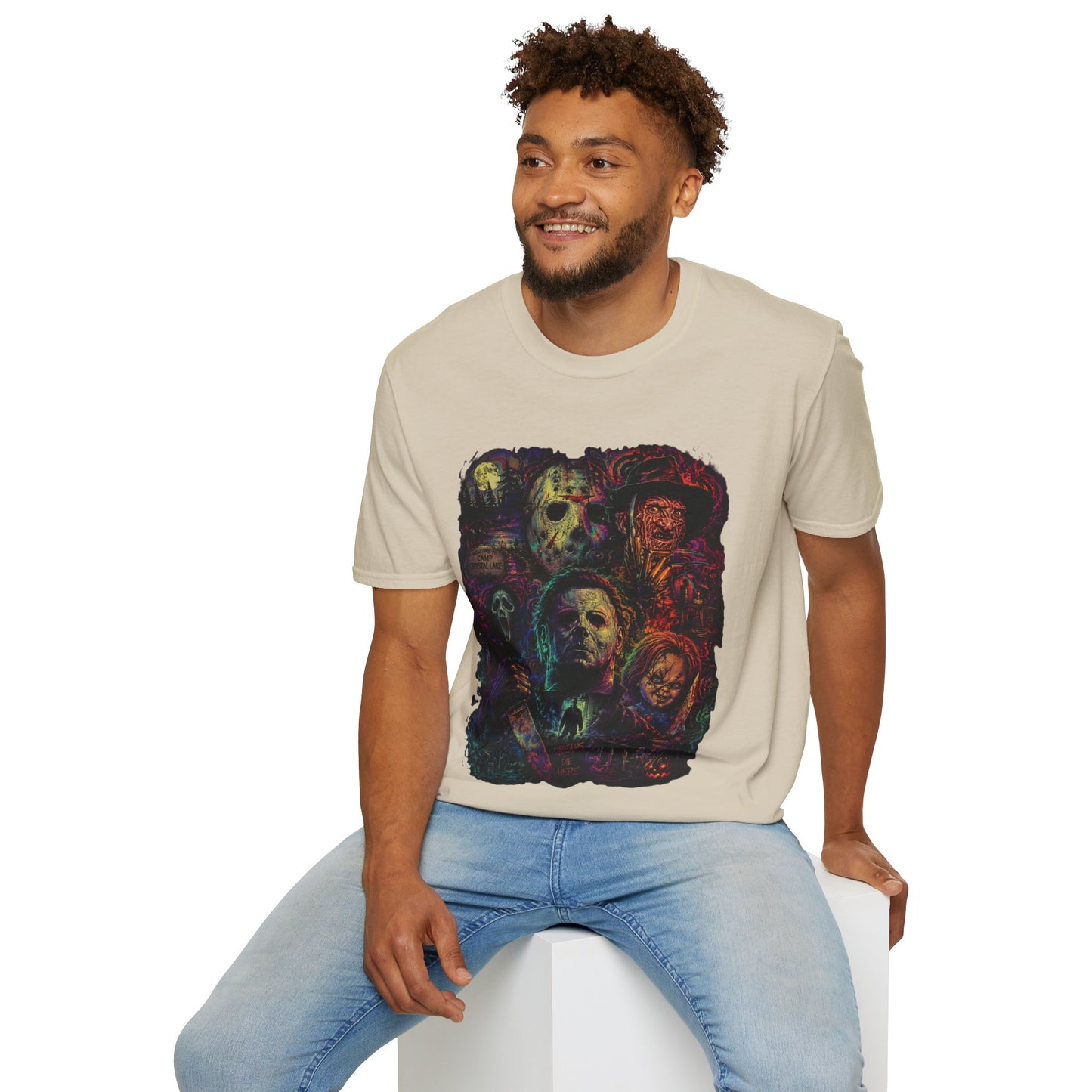 Horror Icons Collage T-Shirt —  Graphic Tee