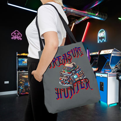 Treasure Hunter Retro Video Gamer Tote Bag (AOP) Collectors Vintage Games and Gaming