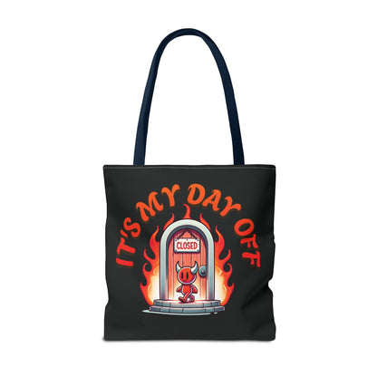 Little Devil It's My Day Off Shoulder Carry Tote Bag (AOP)