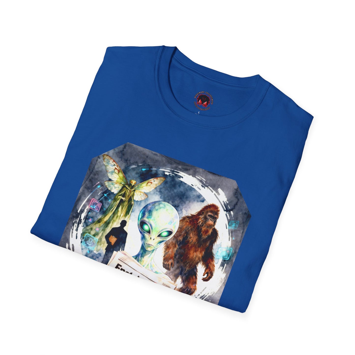 Alien Files Graphic T-Shirt — UFO, Bigfoot & Cryptid Art Tee