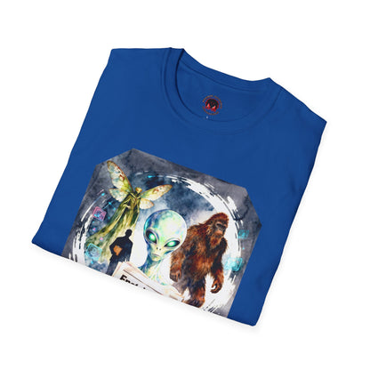 Alien Files Graphic T-Shirt — UFO, Bigfoot & Cryptid Art Tee