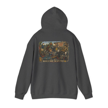Horror Icons Illustration “Recess Is More Fun With Friends” - Hoodie