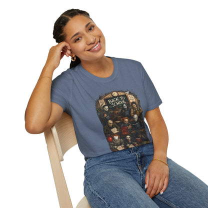 "Back to School" Horror Movie Character Class Portrait - T Shirt