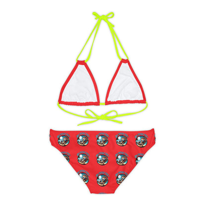 Summerween Who Spiked This? Strappy Bikini Set (AOP) Swimsuit