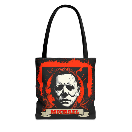 Vintage Michael Portrait Horror Mask Tote Bag