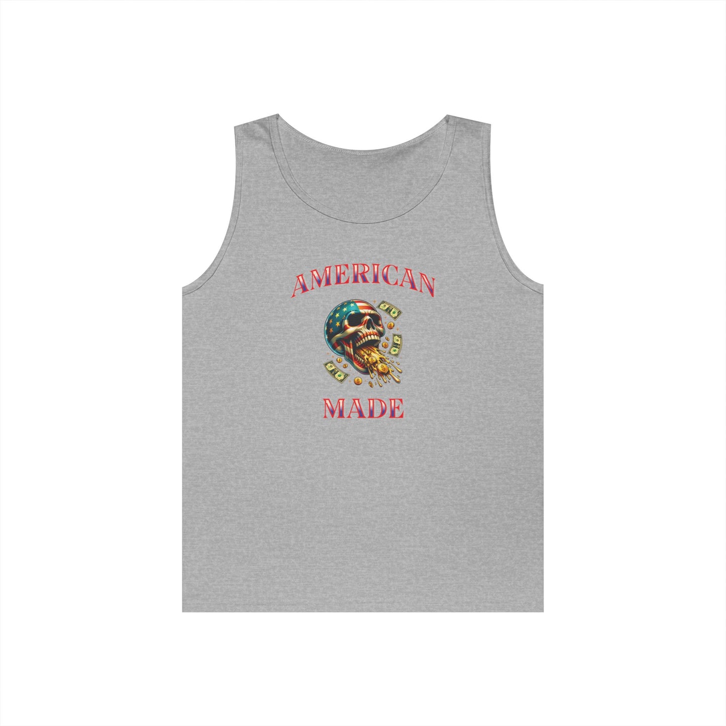 Tank Top - American Made Skull Money Design