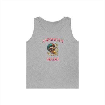 Tank Top - American Made Skull Money Design