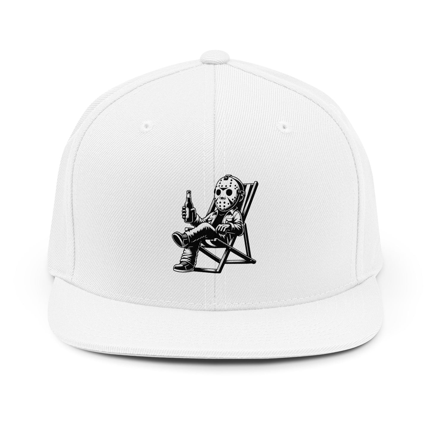 Snapback Hat — Summer Relaxing Jason in Deck Chair