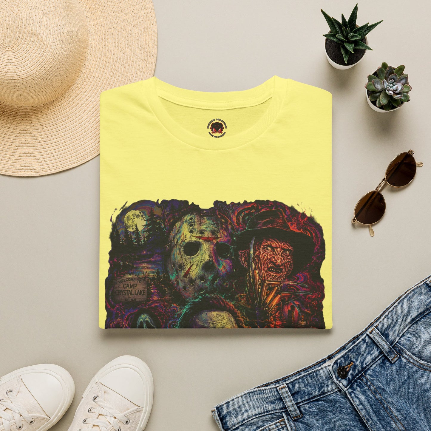 Horror Icons Collage T-Shirt —  Graphic Tee