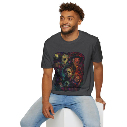 Horror Icons Collage T-Shirt —  Graphic Tee