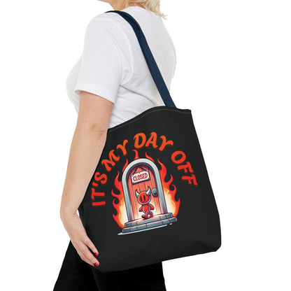 Little Devil It's My Day Off Shoulder Carry Tote Bag (AOP)