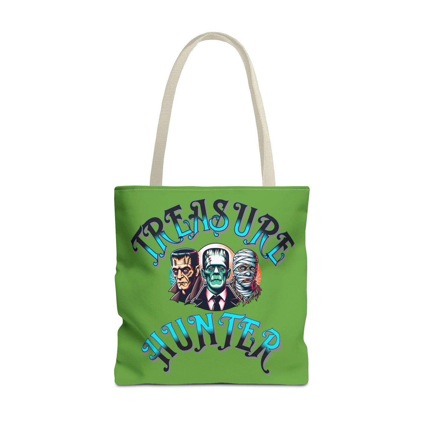 Treasure Hunter Vintage Monster Collector Tote Bag (AOP) Retro Toys Travel