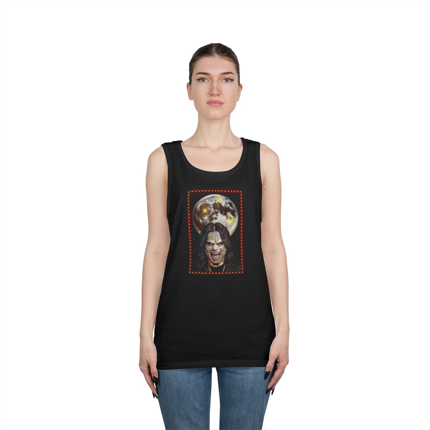Ozzy Bark at the Moon Unisex Tank Top