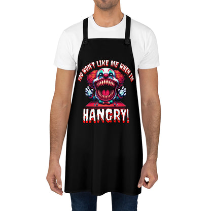 You Won't Like Me When I'm Hangry Killer Clown Horror BBQ Cooking Kitchen Apron (AOP)