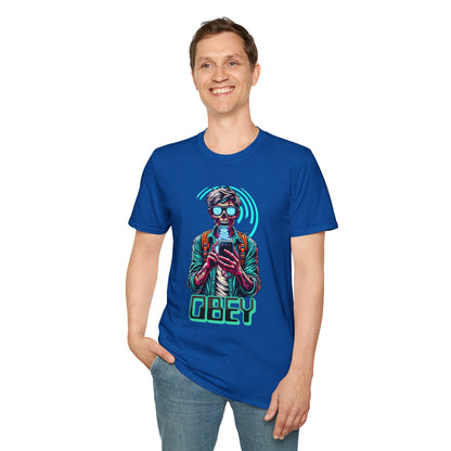 Brain Washing "Obey" Cell Phone Design - Unisex T-Shirt