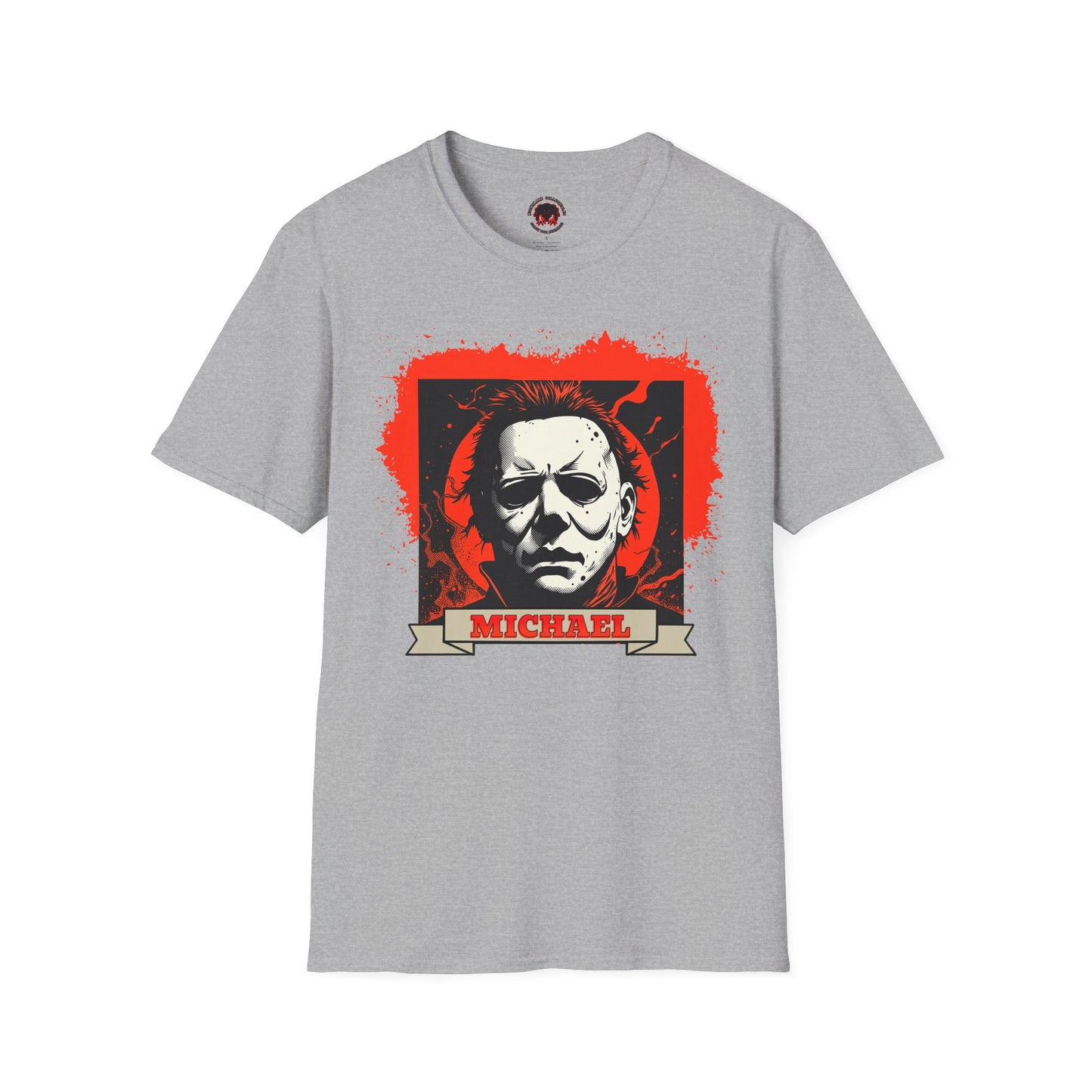Vintage Horror Mask Portrait "Michael" Graphic T-Shirt