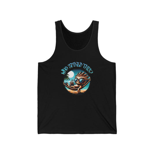 Summerween Who Spiked This? Unisex Jersey Tank Top