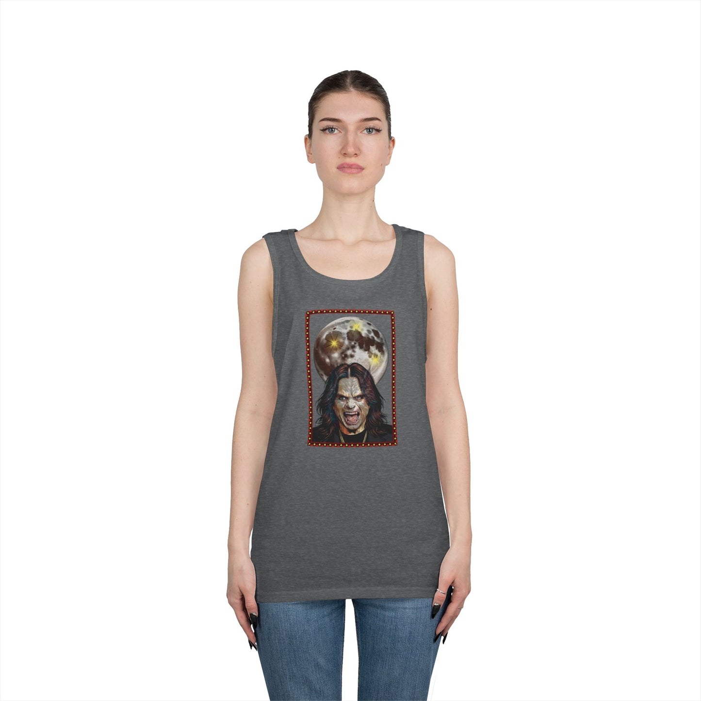 Ozzy Bark at the Moon Unisex Tank Top