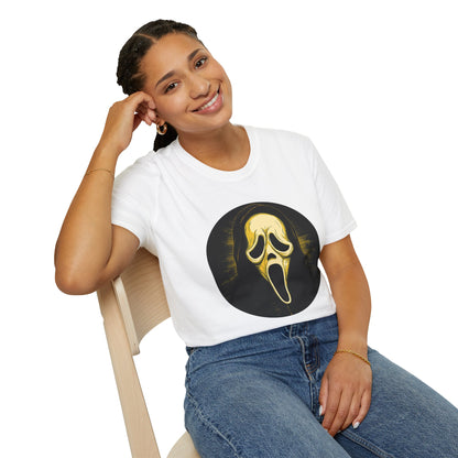 Scream Mask Graphic T-Shirt Ghostface Horror Tee