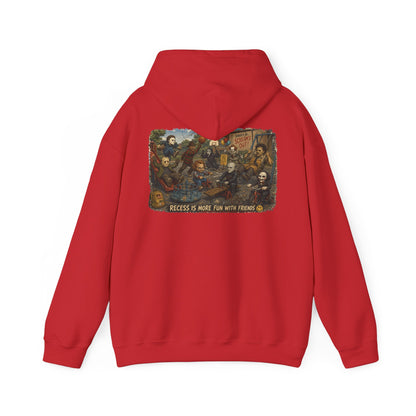 Horror Icons Illustration “Recess Is More Fun With Friends” - Hoodie
