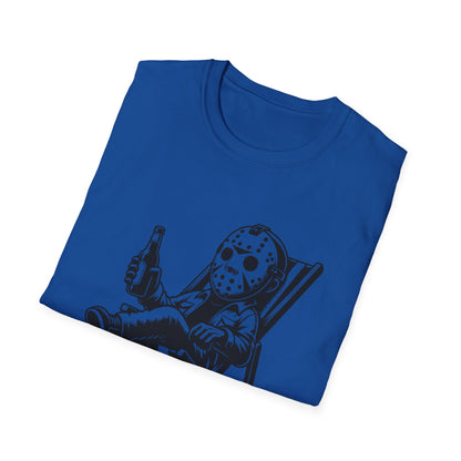 Jason Relaxing Graphic Tee — Funny Horror Movie T-Shirt