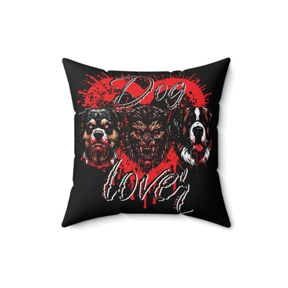 Dog Lover Bloody Hounds Of Hell Werewolf Horror Spun Polyester Square Throw Pillow Bedroom Living Room