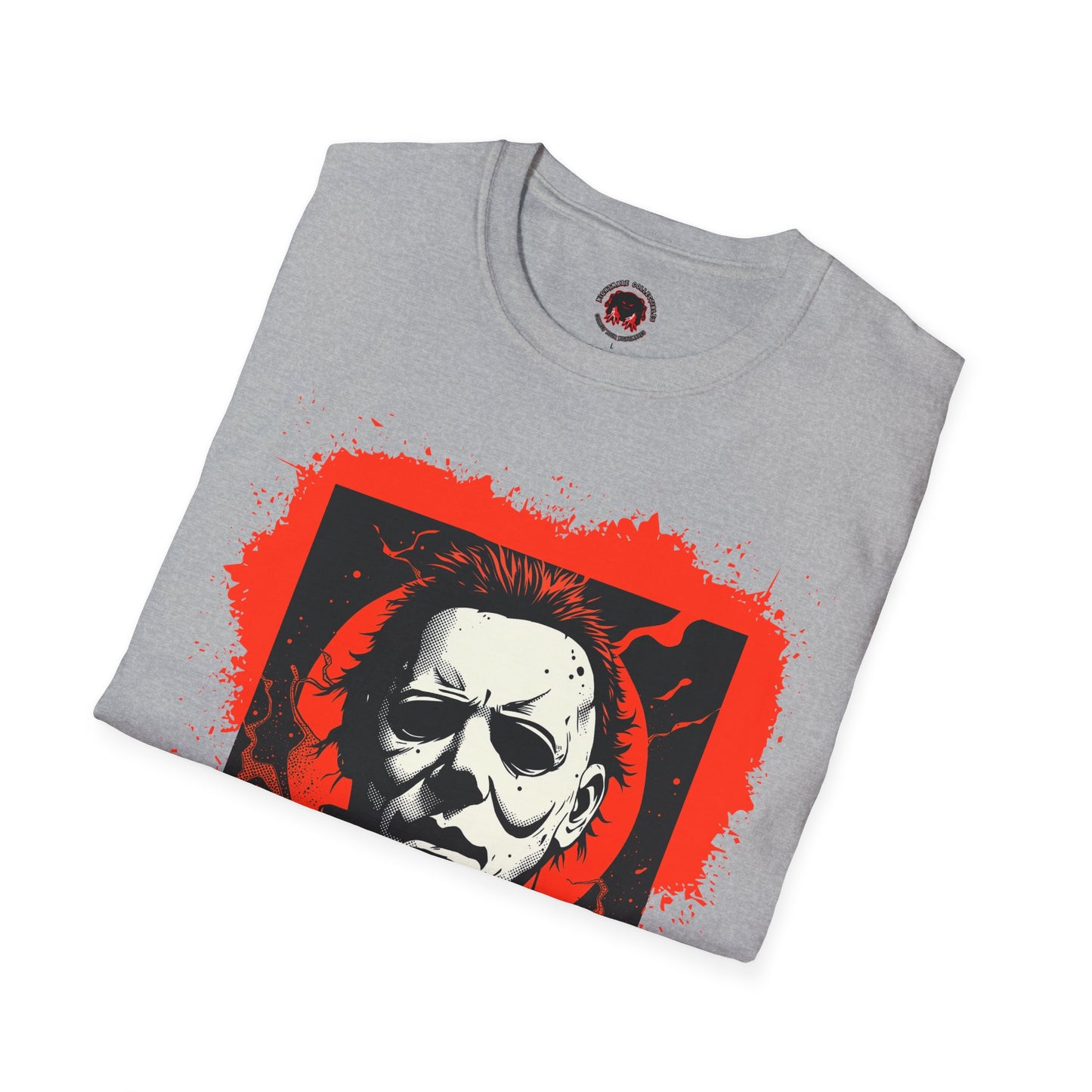 Vintage Horror Mask Portrait "Michael" Graphic T-Shirt