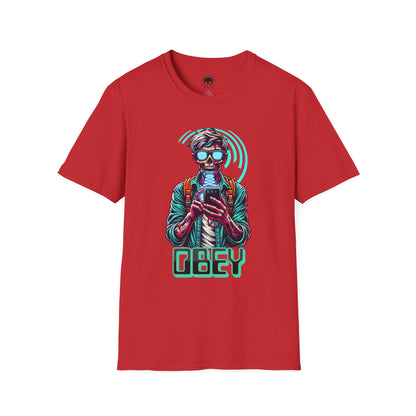 Brain Washing "Obey" Cell Phone Design - Unisex T-Shirt