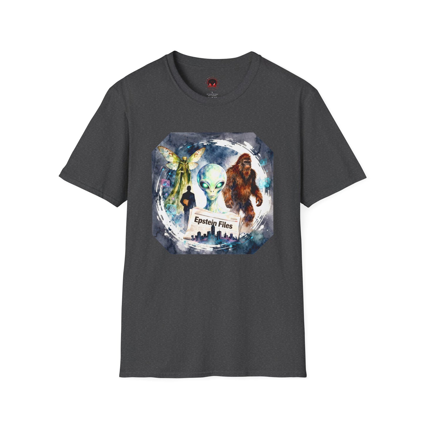 Alien Files Graphic T-Shirt — UFO, Bigfoot & Cryptid Art Tee