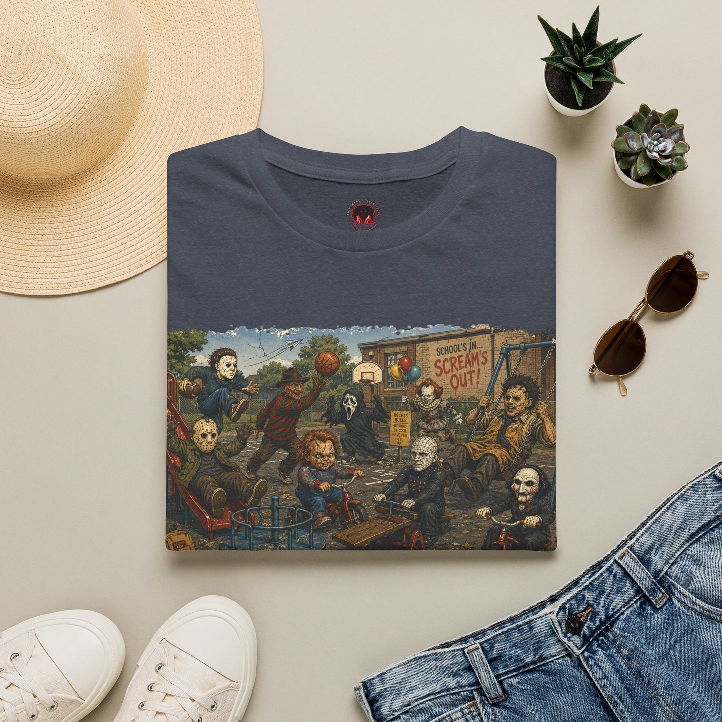 Horror Icons Recess T-Shirt — 'Screams Out' Horror Tee