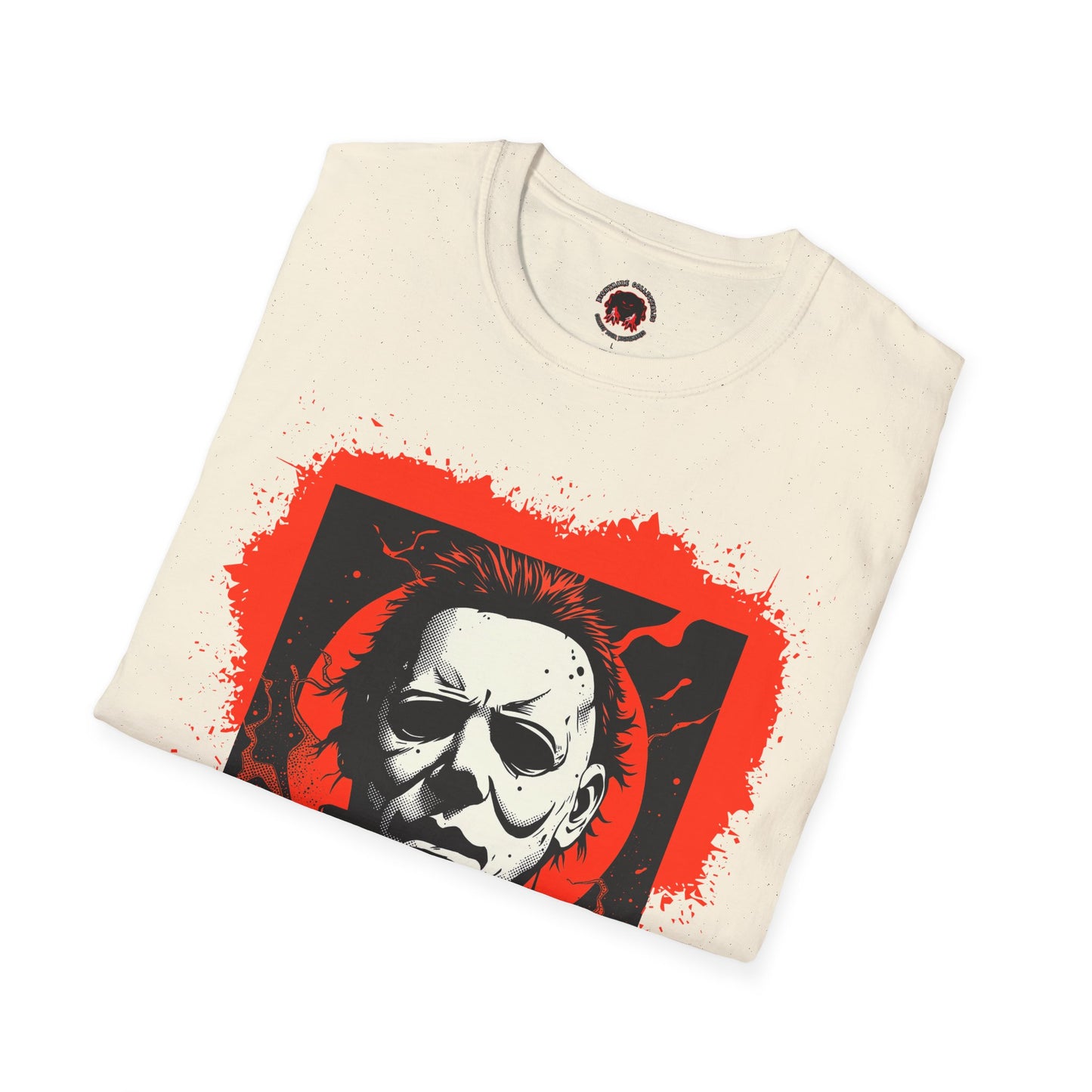 Vintage Horror Mask Portrait "Michael" Graphic T-Shirt