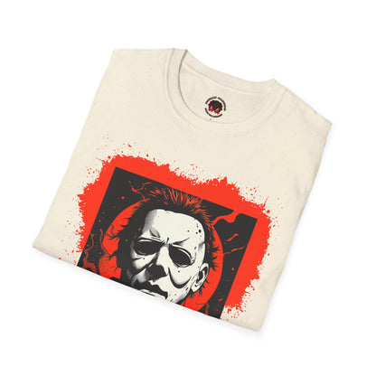 Vintage Horror Mask Portrait "Michael" Graphic T-Shirt