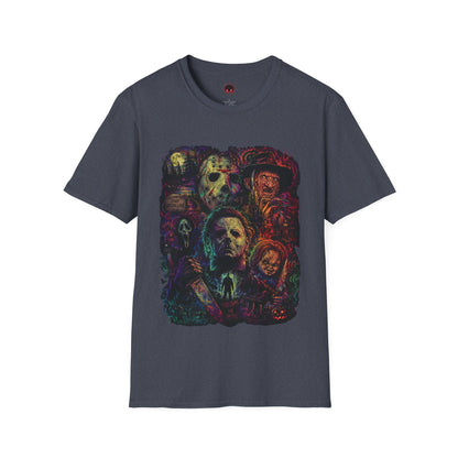 Horror Icons Collage T-Shirt —  Graphic Tee