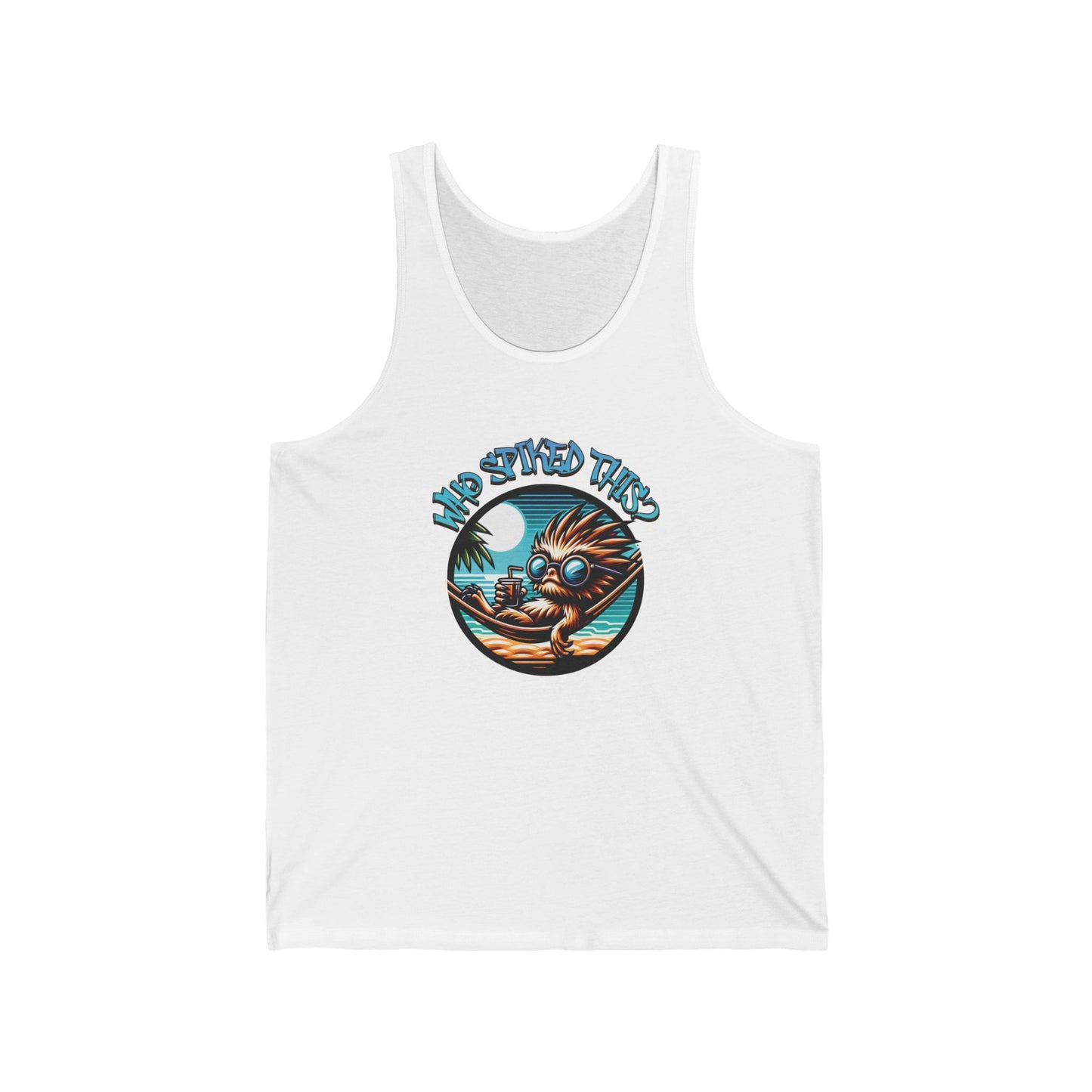Summerween Who Spiked This? Unisex Jersey Tank Top