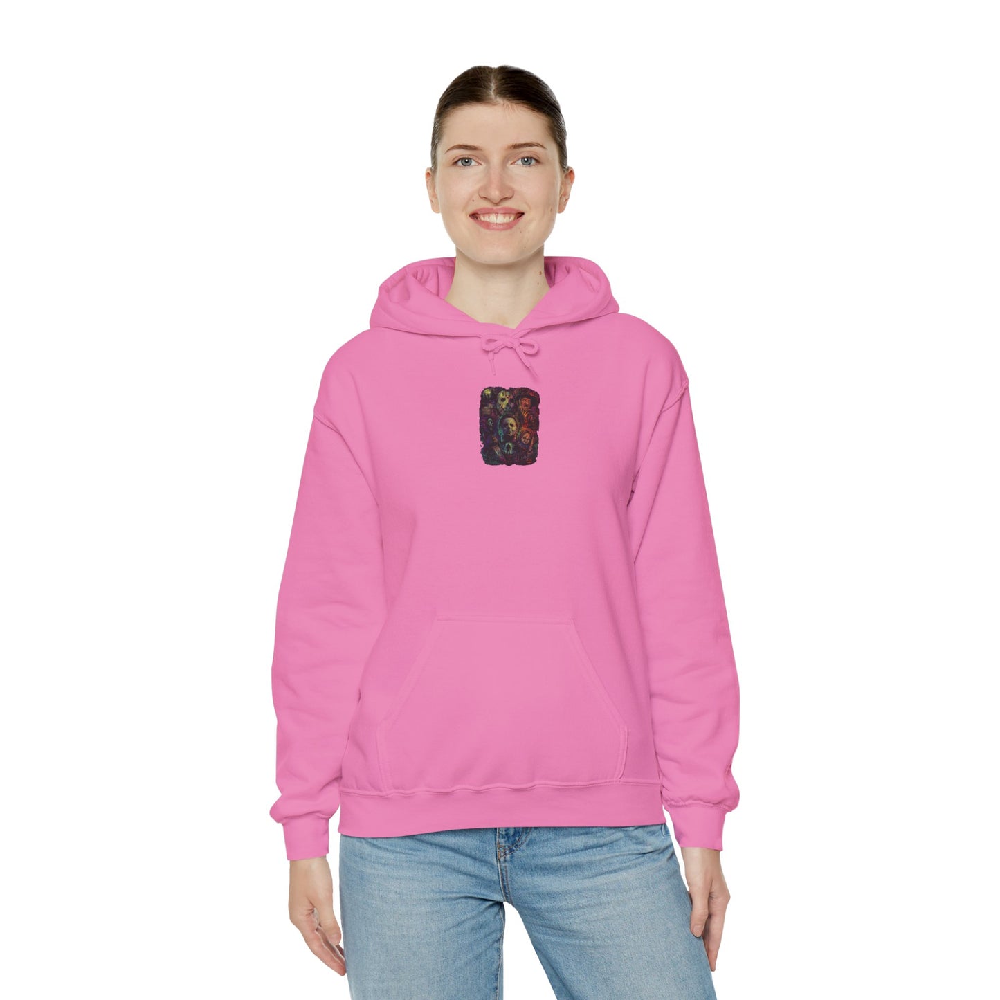 Horror Icons Hoodie — Vintage Slasher Collage Sweatshirt