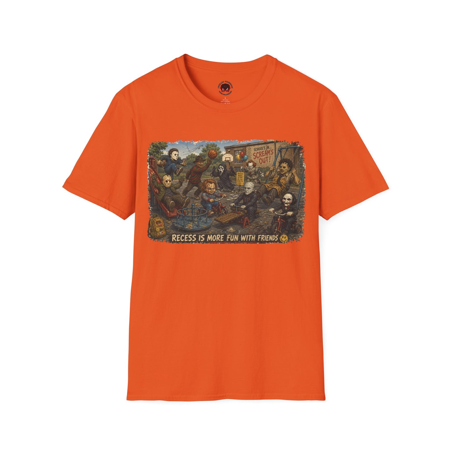 Horror Icons Recess T-Shirt — 'Screams Out' Horror Tee