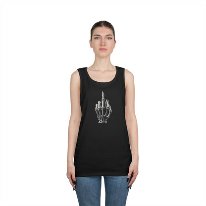 Skeleton Hand Middle Finger Tank Top – Edgy Skull Finger