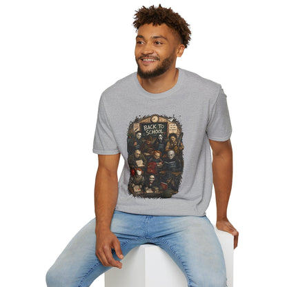 "Back to School" Horror Movie Character Class Portrait - T Shirt