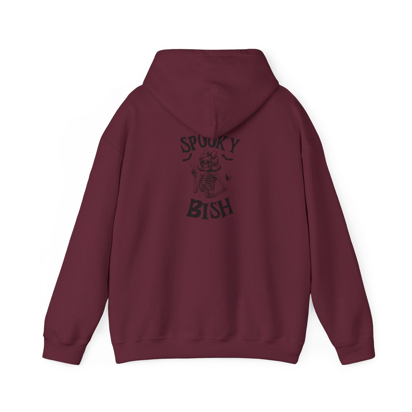 Spooky Bish Hoodie — Cute Skeleton in Sunglasses Design
