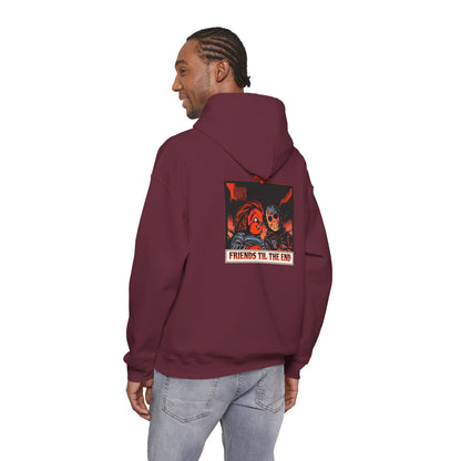 Hoodie - Friends Til The End Horror Movie Icon Friends Graphic Hoodie
