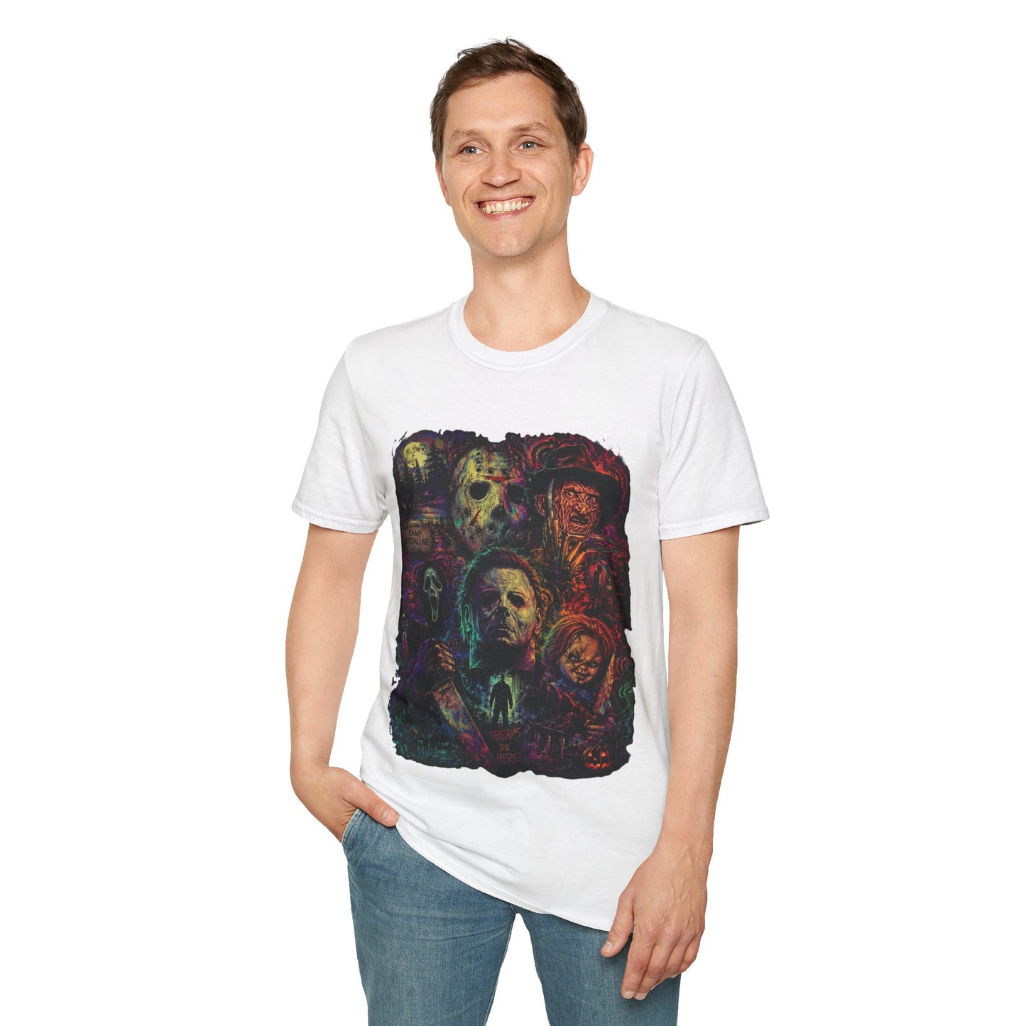 Horror Icons Collage T-Shirt —  Graphic Tee